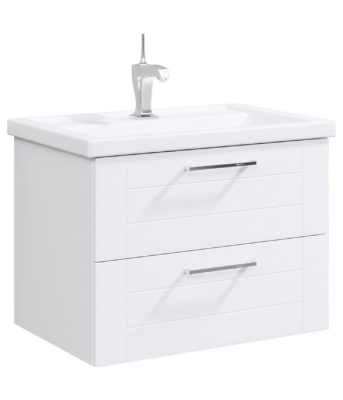 Подвесная тумба 70 Manchester белый MAN01072 + умывальник Фостер 700 4620008197746 Aqwella фото в интернет-магазине Русалия