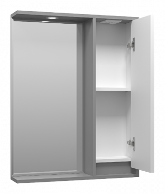 Зеркальный шкаф Balaton 65 правый (комбинированный) BAL-04065-01-01П Brevita фото в интернет-магазине Русалия