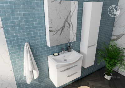 Раковина Santek Беверли 65 отверстие под смеситель 1WH302501 фото в интернет-магазине Русалия