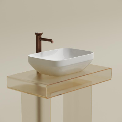 Умывальник чаша накладная прямоугольная Element 500*359*145мм CN6055 Ceramica Nova фото в интернет-магазине Русалия