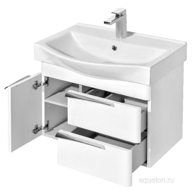 Тумба под раковину AQUATON Беверли 65 белый 1A235301BV010 фото в интернет-магазине Русалия