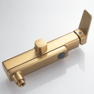 Душевая система Shevanik S9936G, золотой сатин фото в интернет-магазине Русалия