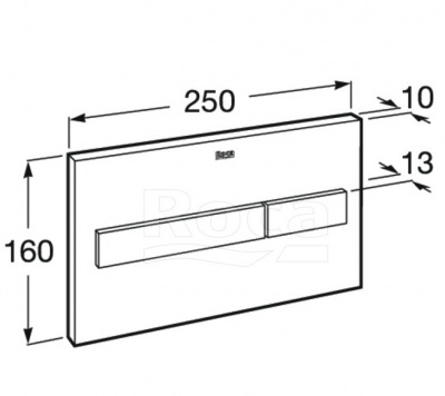 Клавиша смыва для инсталляции PL-7 890088207 белая матовая Roca фото в интернет-магазине Русалия