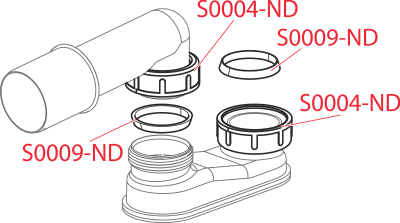 Сниженный гидрозатвор A532-DN50 AlcaPlast фото в интернет-магазине Русалия