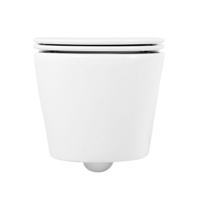 Унитаз подвесной безободковый TRE BB8001CHR/SC с сиденьем-микролифт Belbagno фото в интернет-магазине Русалия