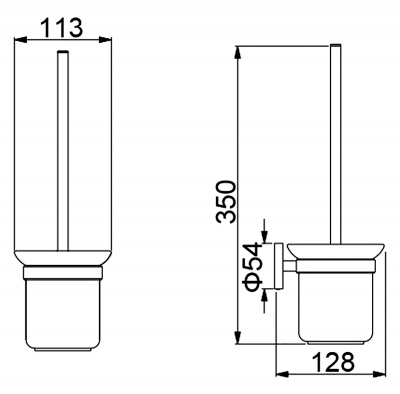 Ерш для туалета Timo Saona (13061/18) фото в интернет-магазине Русалия
