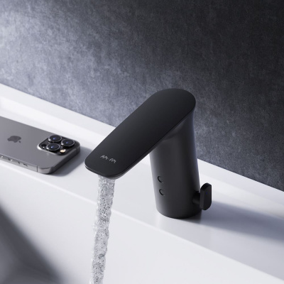 F50A02322 Inspire V2.0 смеситель для умывальника сенсорный, черный, шт. фото в интернет-магазине Русалия