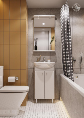 Тумба под раковину AQUATON Мира Н 45 белый 1A104401MR010 фото в интернет-магазине Русалия