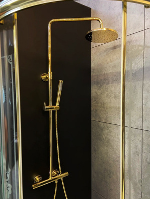 Душевая система с термостатом AltroBagno Costanza 0302 Or AltroBagnoCostanza0302Or фото в интернет-магазине Русалия