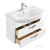 Тумба под раковину AQUATON Ария 80 М подвесная белый 1A140801AA010 фото в интернет-магазине Русалия