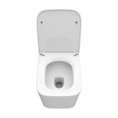 Унитаз подвесной безободковый DUE-TOR BB5171CH-TOR/SC Торнадо с сиденьем-микролифт Belbagno фото в интернет-магазине Русалия