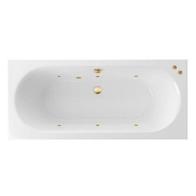 Гидромассажная ванна EXCELLENT Oceana 160x75 "SOFT" (золото) WAEX.OCE16.SOFT.GL фото в интернет-магазине Русалия