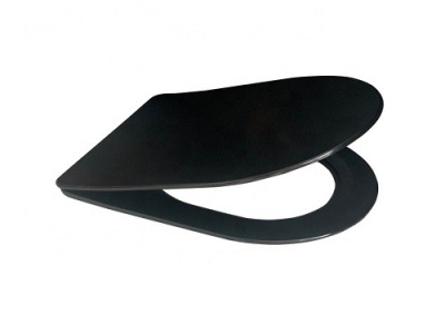 Унитаз подвесной CeramaLux B2330B черно-глянцевый фото в интернет-магазине Русалия