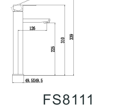 Смеситель для умывальника Fmark (FS8111H) фото в интернет-магазине Русалия