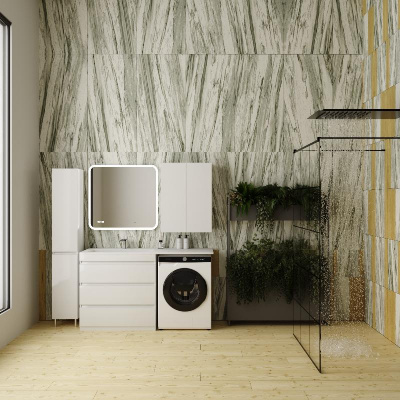 Зеркало "Даллас 150", Люкс белое СС-00002354 Style Line фото в интернет-магазине Русалия