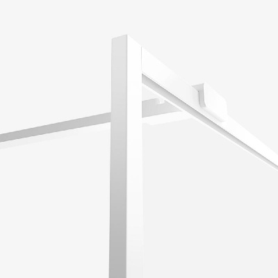 Душевое ограждение NEW TRENDY AVEXA WHITE 130x200 EXK-2914 (белый) фото в интернет-магазине Русалия