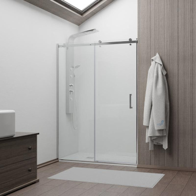 Душевая дверь RGW TO-14 1300, стекло прозрачное, профиль хром фото в интернет-магазине Русалия