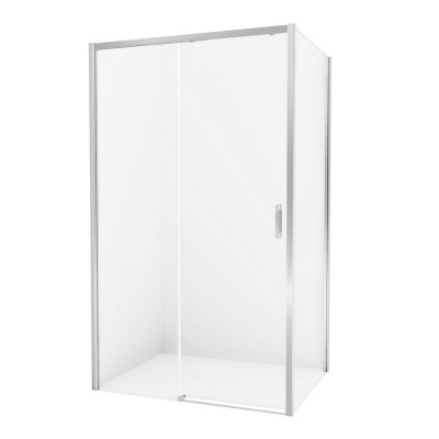 Душевое ограждение NEW TRENDY PRIME 160x80x200 D-0310A/D-0123B (хром) фото в интернет-магазине Русалия