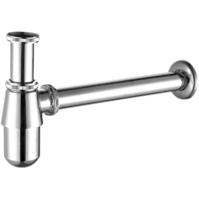 Металлический хромированный сифон для раковины 90755 Clever фото в интернет-магазине Русалия