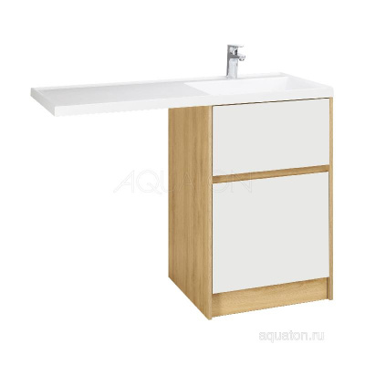 Тумба под раковину AQUATON Лондри 60 Дуб Сантана без фасада 1A266901LH0C0 фото в интернет-магазине Русалия