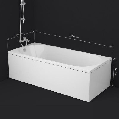 W94A-180-080W-A X-Joy Ванна акриловая 180х80 Am.Pm фото в интернет-магазине Русалия