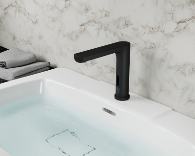 Смеситель для умывальника сенсорный черный RUSH Tinos (TI3732-12Black) фото в интернет-магазине Русалия