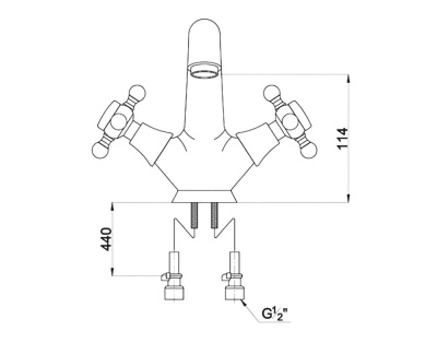 Смеситель для раковины Timo Nelson (1911F silver) фото в интернет-магазине Русалия