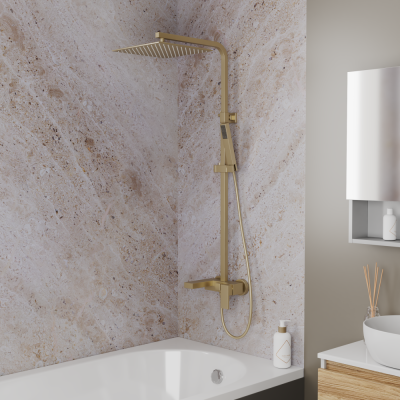 Душевая система DK матовое золото Bayern.Liszt (DA1513707A04) фото в интернет-магазине Русалия