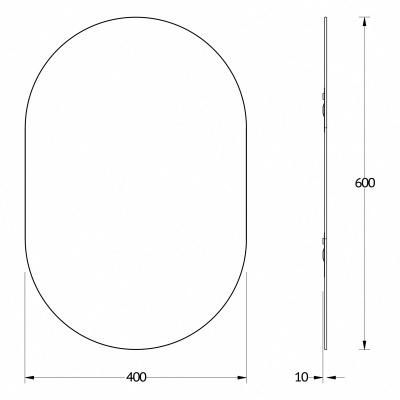 Зеркало настенное Primary EVOFORM 40х60 см, BY 0133 фото в интернет-магазине Русалия