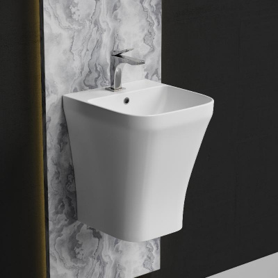 Раковина моноблок подвесная DION CN6067 Ceramica Nova фото в интернет-магазине Русалия