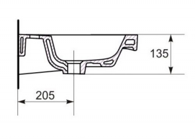 Раковина Easy 50 UM-ES50/1 Cersanit фото в интернет-магазине Русалия