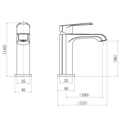 Смеситель для умывальника FASHUN сатин (A1092N) фото в интернет-магазине Русалия
