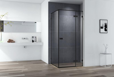 Душевой уголок CEZARES BELLAGIO-A-1-100-C-NERO фото в интернет-магазине Русалия