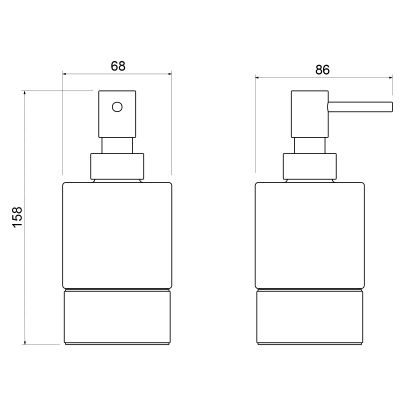 Дозатор Timo настольный Saona (13239/17) фото в интернет-магазине Русалия