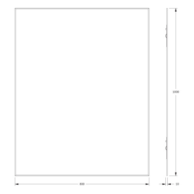 Зеркало настенное с фацетом Standard EVOFORM 80x100 см, BY 0234 фото в интернет-магазине Русалия