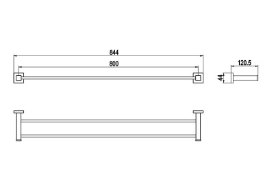 Полотенцедержатель двойной Timo Selene (10056/00) фото в интернет-магазине Русалия