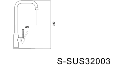 Смеситель Savol для кухонной мойки (S-SUS32003) фото в интернет-магазине Русалия