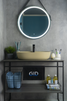 Раковина накладная овальная Sr1346 капучино матовый GID фото в интернет-магазине Русалия