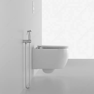 Унитаз OGLIO Aria MW ТЕРМООБЖИГ (не плёнка) подвесной безободковый белый матовый Ceruttispa CT9237 (485х365х350) фото в интернет-магазине Русалия