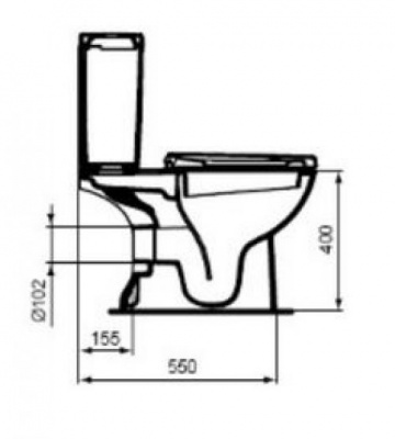 Унитаз с бачком Tempo T331201+T427301 Ideal Standard фото в интернет-магазине Русалия