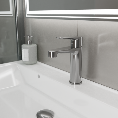 Смеситель для раковины D&K Bayern.München хром (DA1562101 ) фото в интернет-магазине Русалия