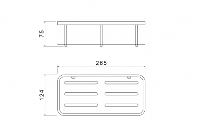 Полка для душа AQUATEK AQ4936CR фото в интернет-магазине Русалия