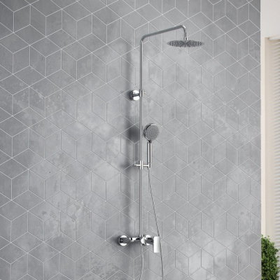 Система для душа наружного монтажа EXCELLENT Rain Altar AREX.SY.781CR (хром) фото в интернет-магазине Русалия
