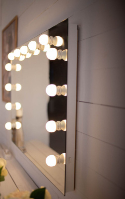 Зеркало с подсветкой Гримерное Антураж 900х700 (13 ламп) ЗГП06 Continent фото в интернет-магазине Русалия