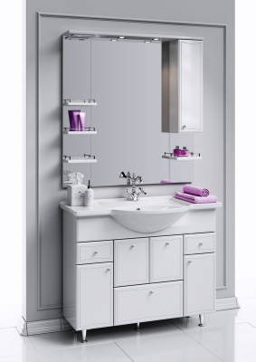 Зеркало 100 Barcelona белый Ba.02.10 Aqwella фото в интернет-магазине Русалия