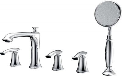 Смеситель на борт ванны с душем Beatrice 020104 Cr AltroBagno фото в интернет-магазине Русалия