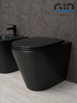 Унитаз приставной Gid TRS-263BM 62212Y черный матовый 56x36x41 фото в интернет-магазине Русалия