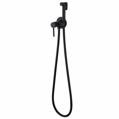 Смеситель ABBER Wasser Kreis AF8125B с гигиеническим душем, черный матовый фото в интернет-магазине Русалия