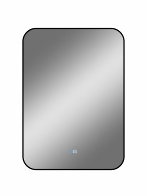 Зеркало с подсветкой Torry 500x700 черная краска, открытая подсветка, антизапотевание ЗЛП2278 Continent фото в интернет-магазине Русалия