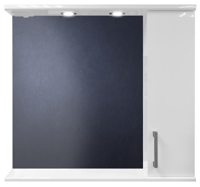 Loranto Модерн Зеркало-шкаф 80 правостороннее фото в интернет-магазине Русалия